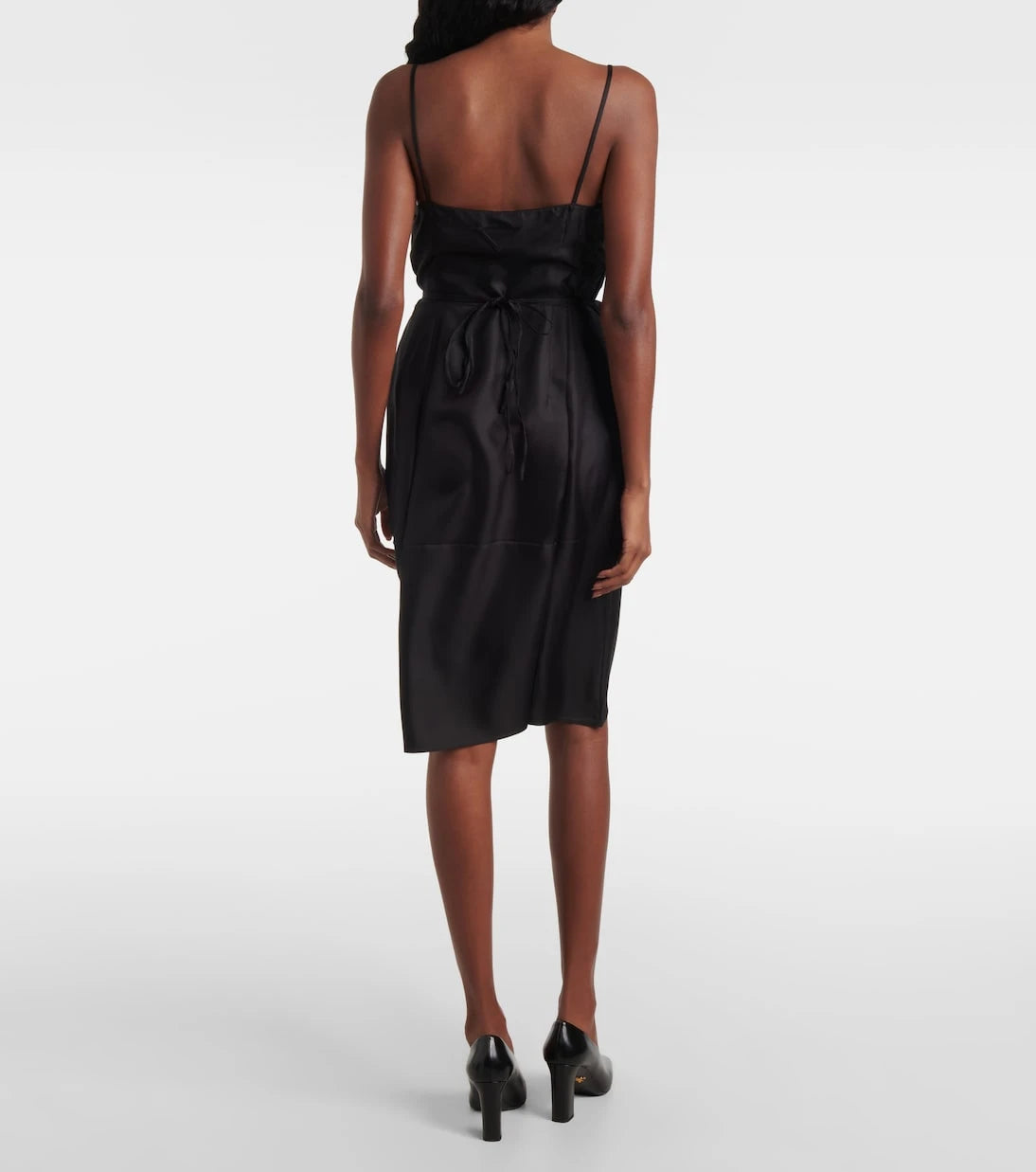 Prada - Silk twill slip dress