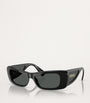 Black Acetate Rectangular Sunglasses