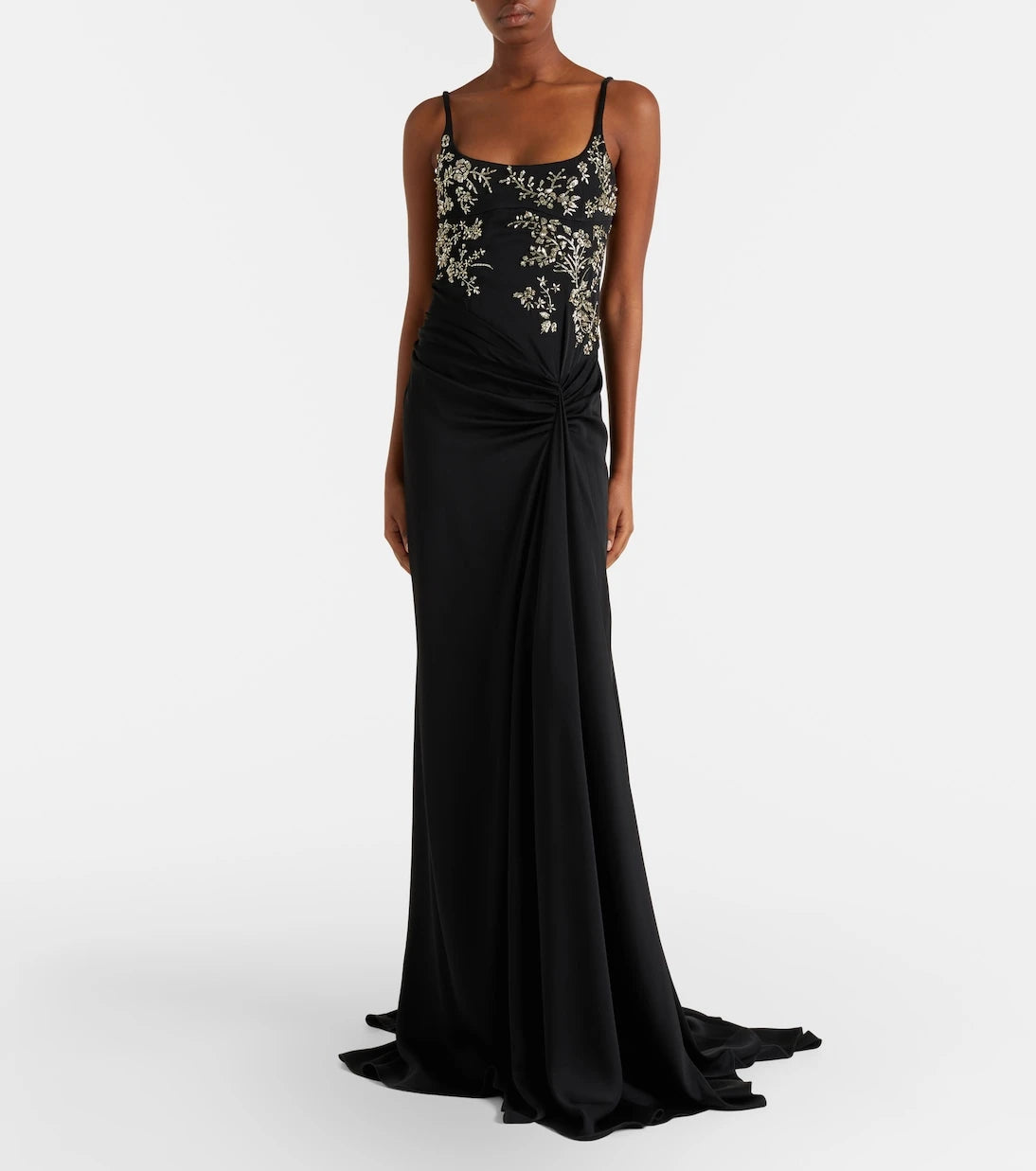 McQueen - Draped embellished gown