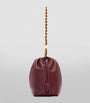 LOEWE Burgundy Leather Flamenco Purse