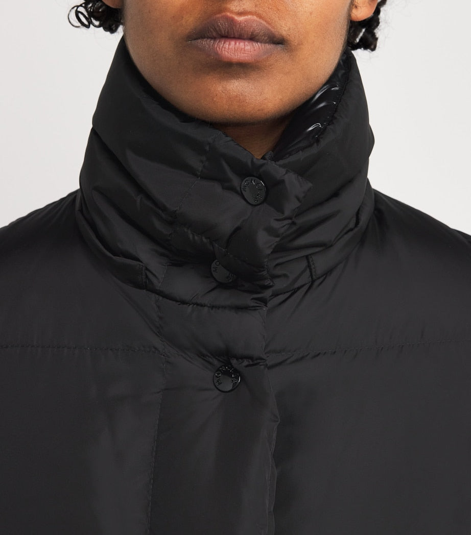Moncler Black Down Litte Long Coat