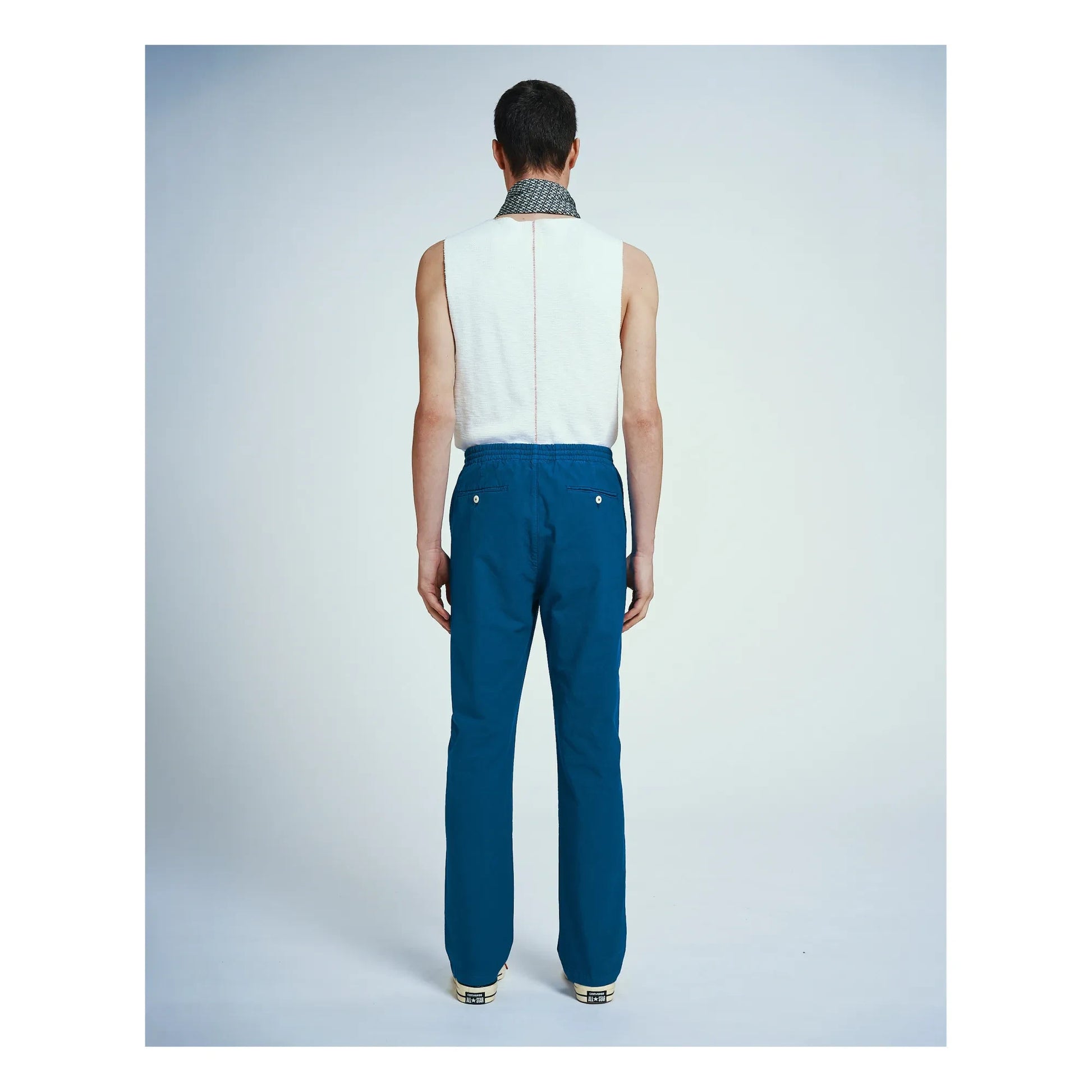 Homecore - Organic Cotton Elasticated Pants | Blue