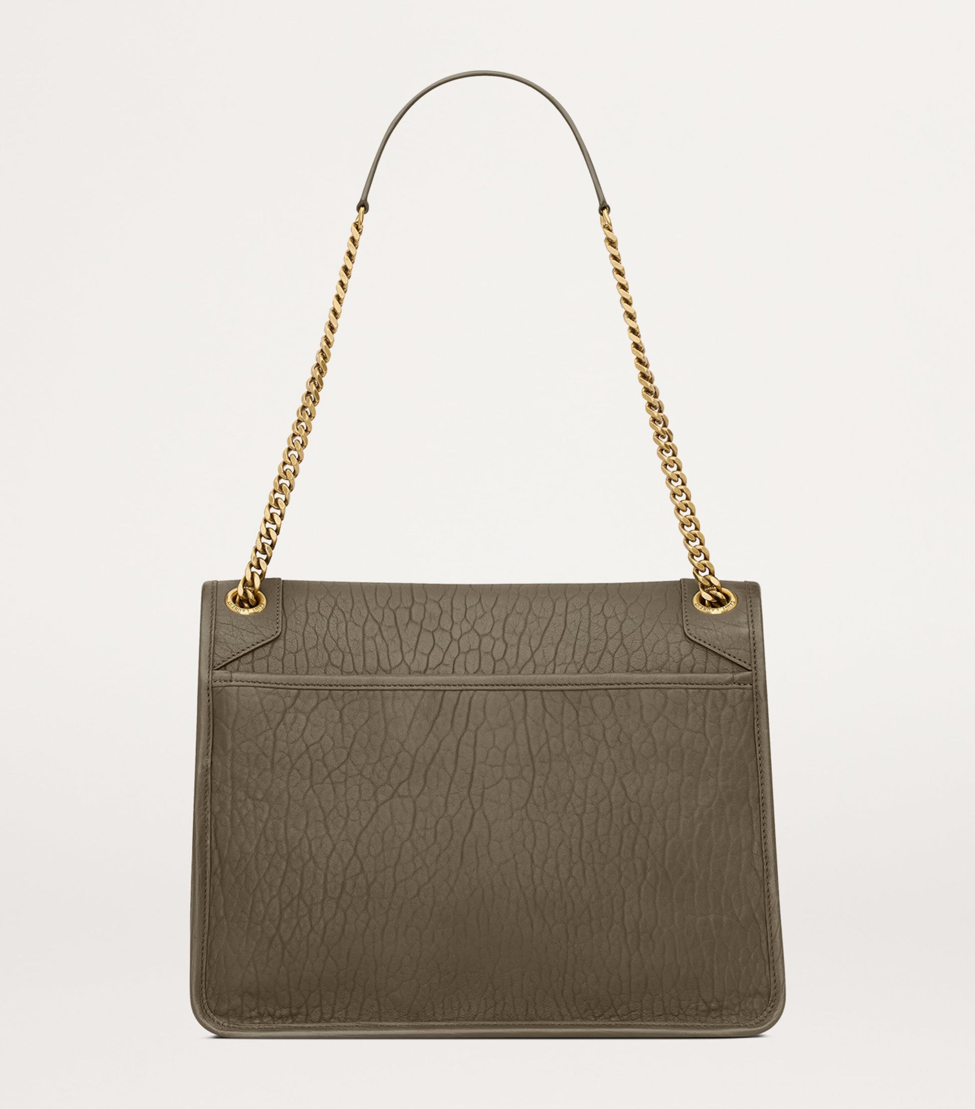 Saint Laurent Green Large Lambskin Niki Flap Bag