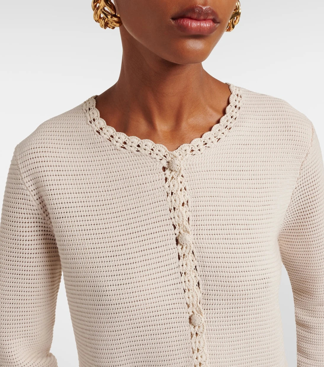 Frame - Crochet-trimmed wool-blend jacket