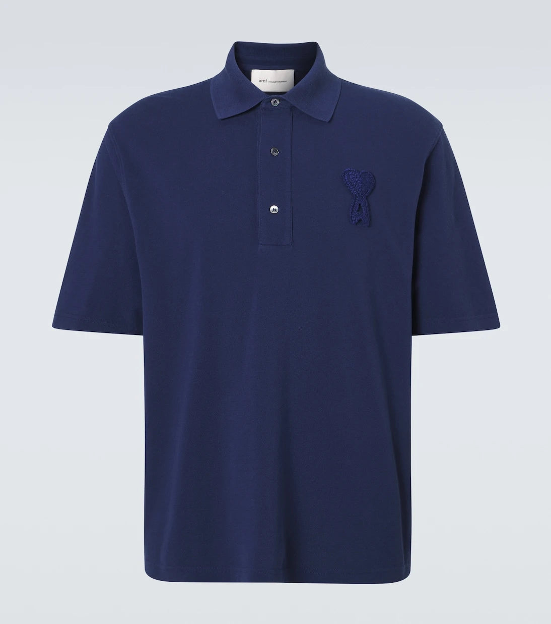 Ami Paris - Cotton piqué polo shirt