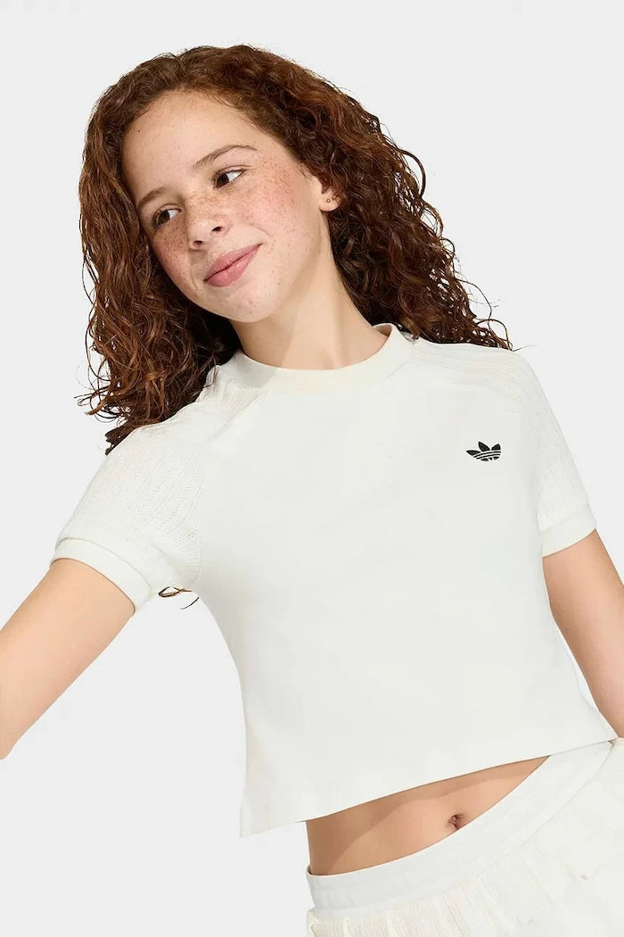 adidas Originals çocuklar için pamuk ve elastan tişört