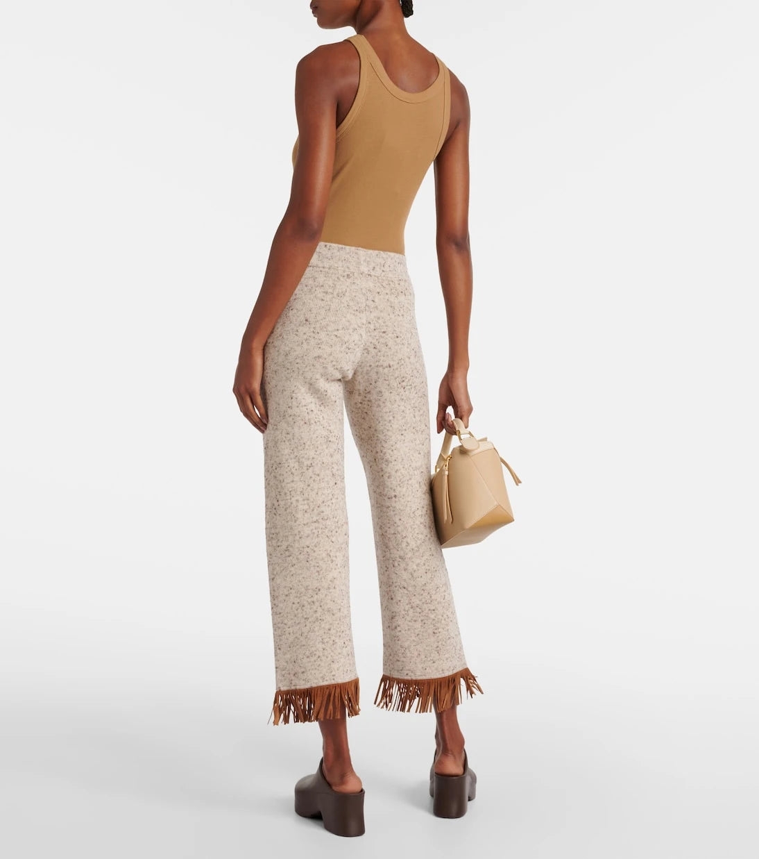 Alanui - Dreamscape fringed wool-blend pants