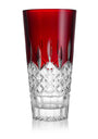 Crystal Lismore Red Vase (25cm)