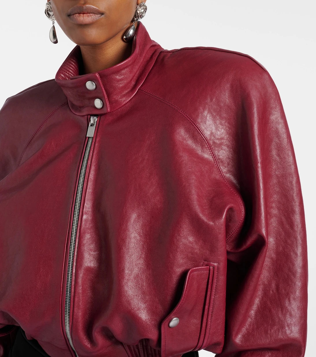Magda Butrym - Cropped leather jacket