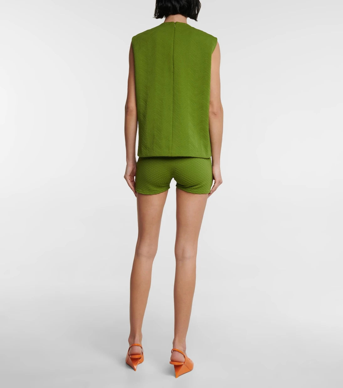Prada - Logo sleeveless knit top