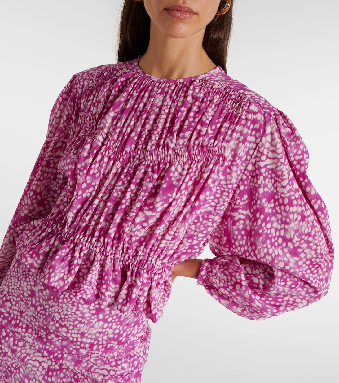 Isabel Marant - Gelina printed silk-blend top