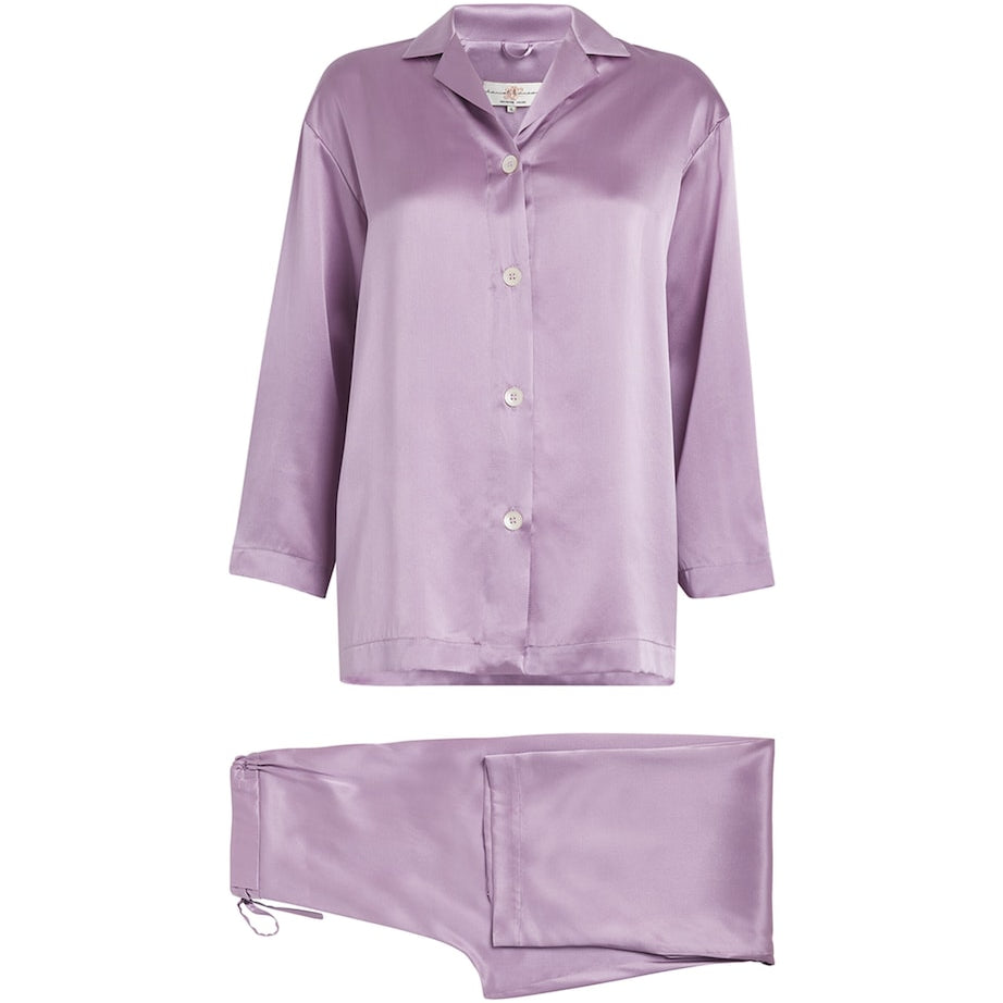 Purple Silk Pyjamas