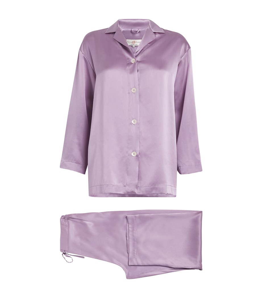 Purple Silk Pyjamas