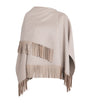Agnona Grey Wool-Alpaca-Cashmere Poncho