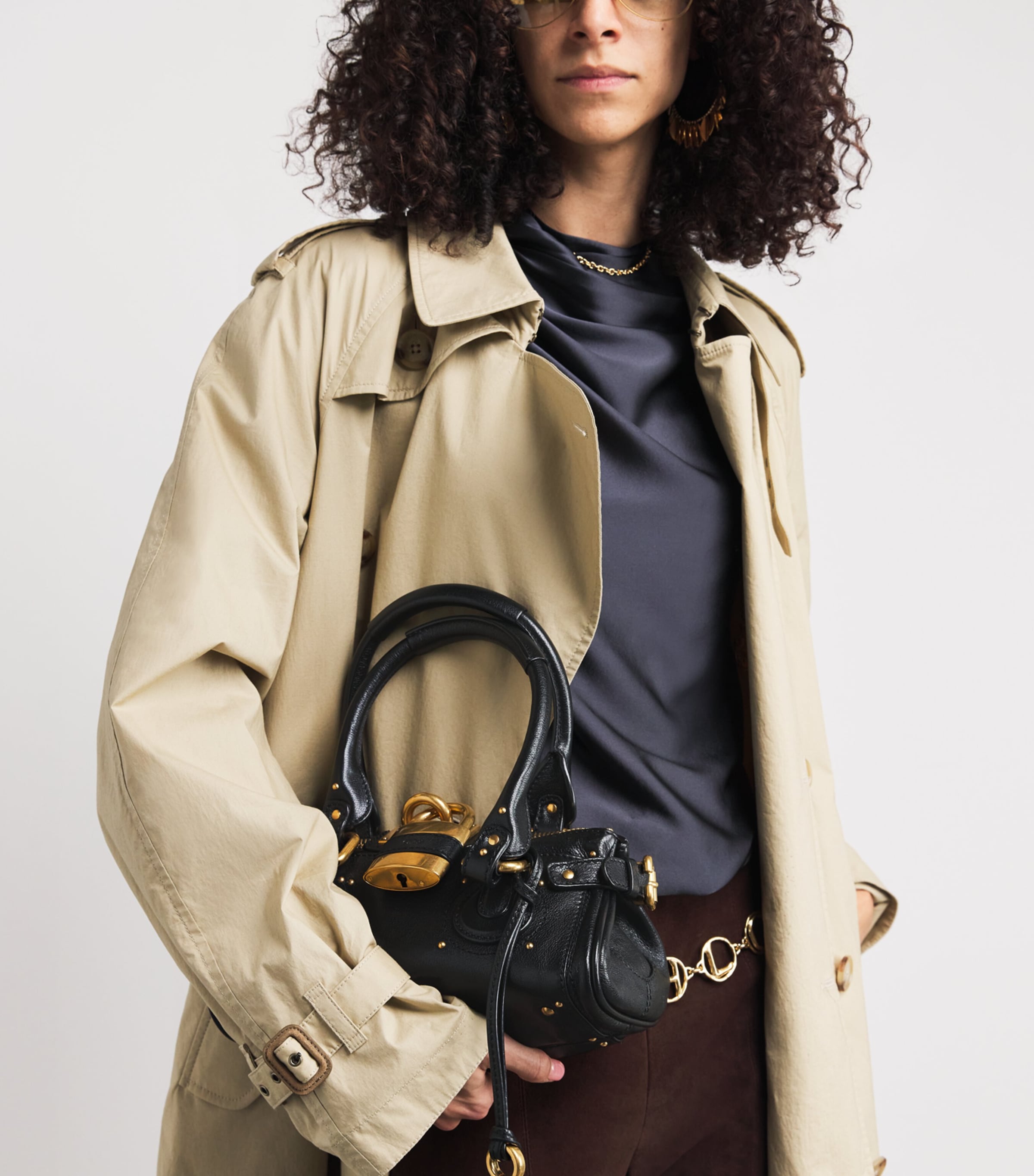 Chloé Small Leather Paddington Top-Handle Bag
