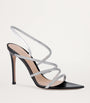 Gianvito Rossi Silver Crystal Ettie Heeled Sandals 105