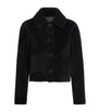 Joseph Black Shearling Reversible Alloway Jacket