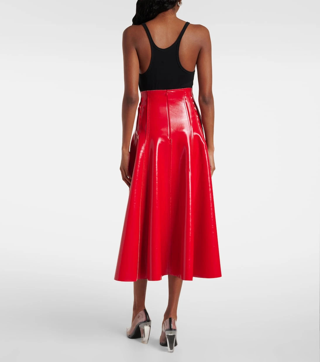 Norma Kamali - Pleated midi skirt