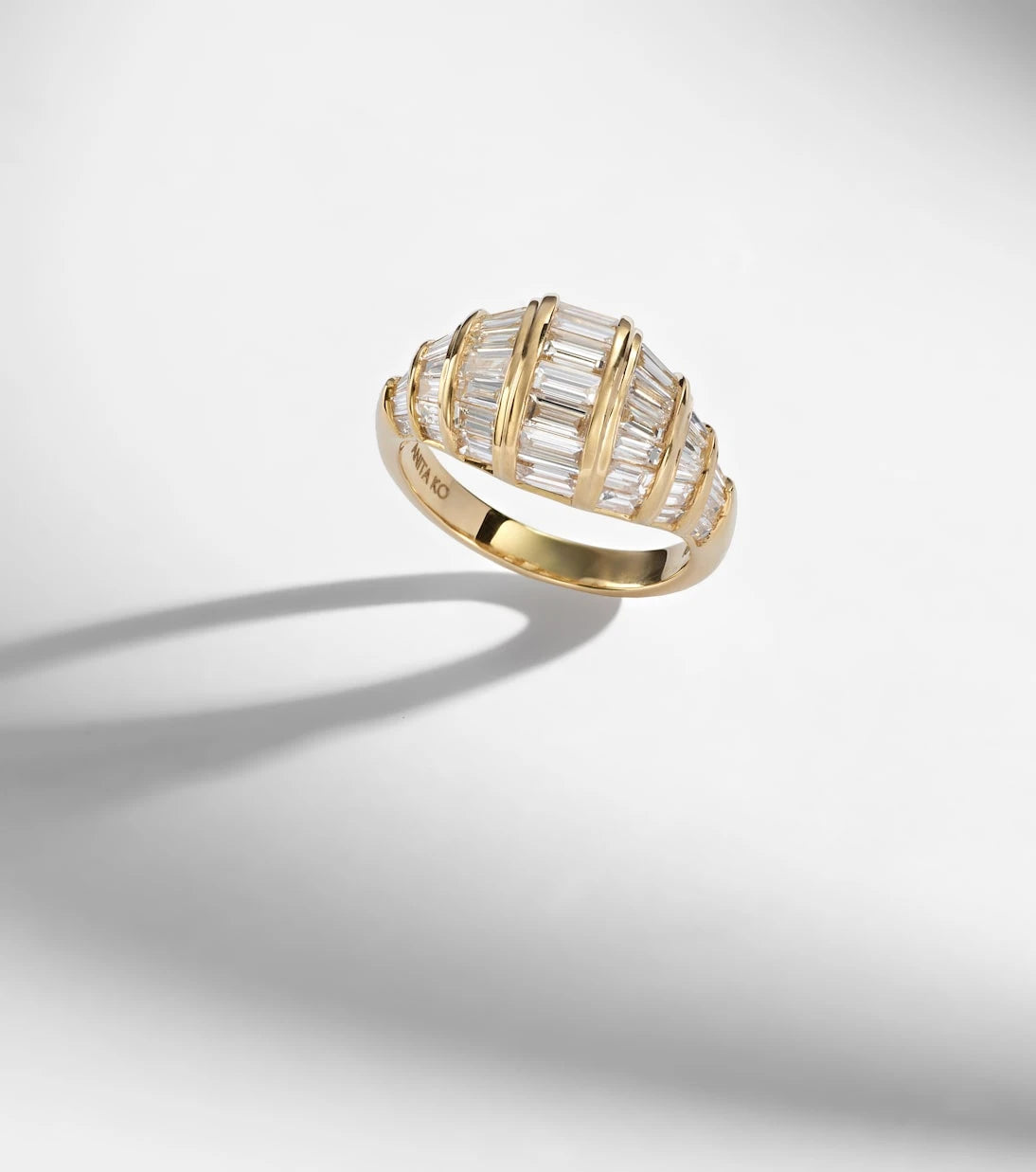 Anita Ko - Zoe 18kt gold ring with diamonds