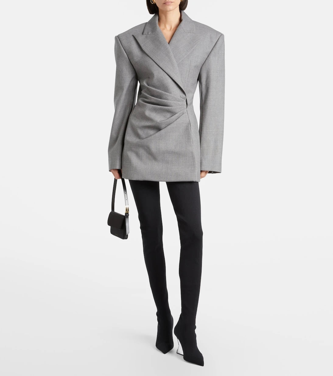 Balmain - Knitted wedge over-the-knee boots