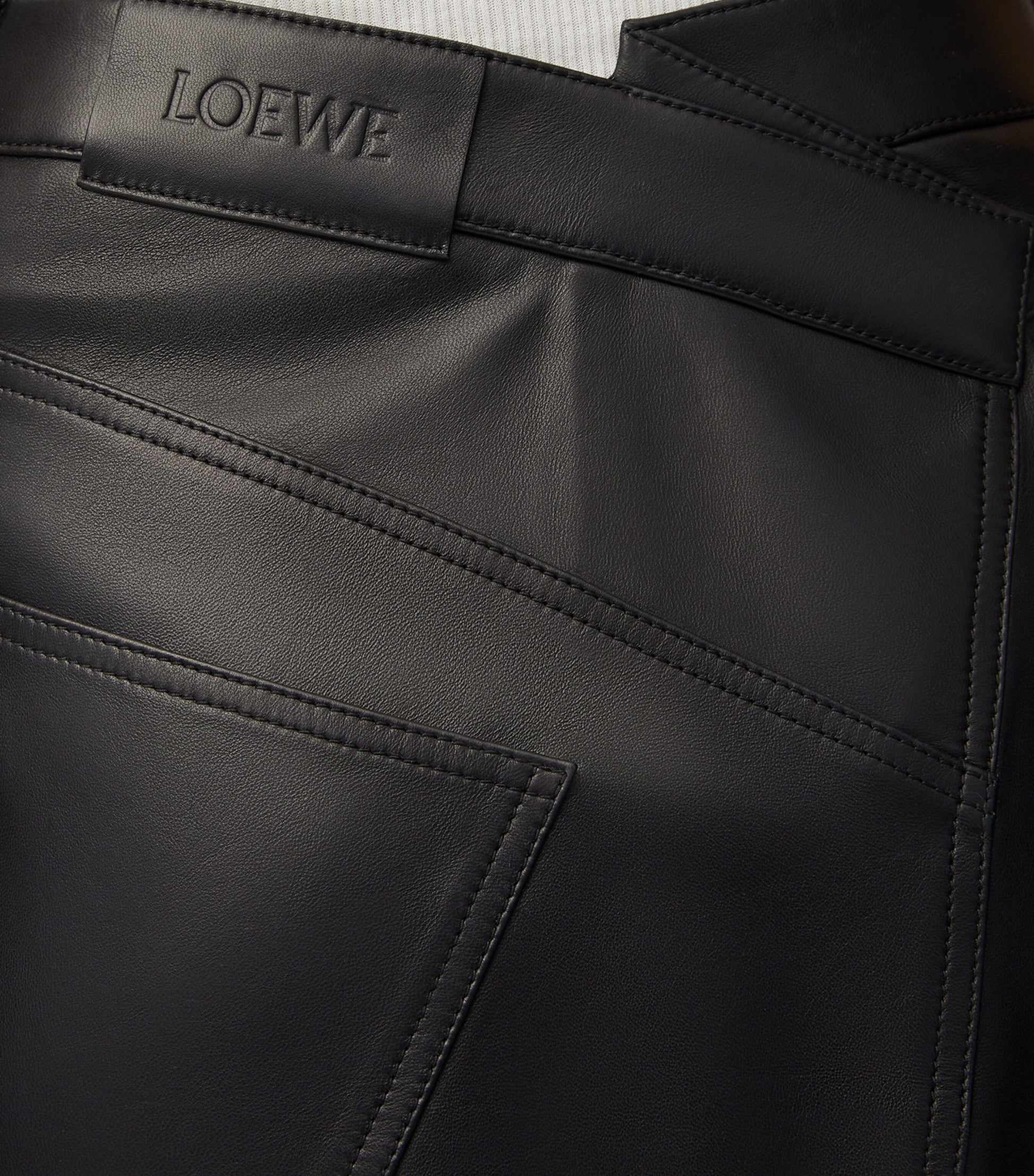 Black Cotton Asymmetric Midi Skirt