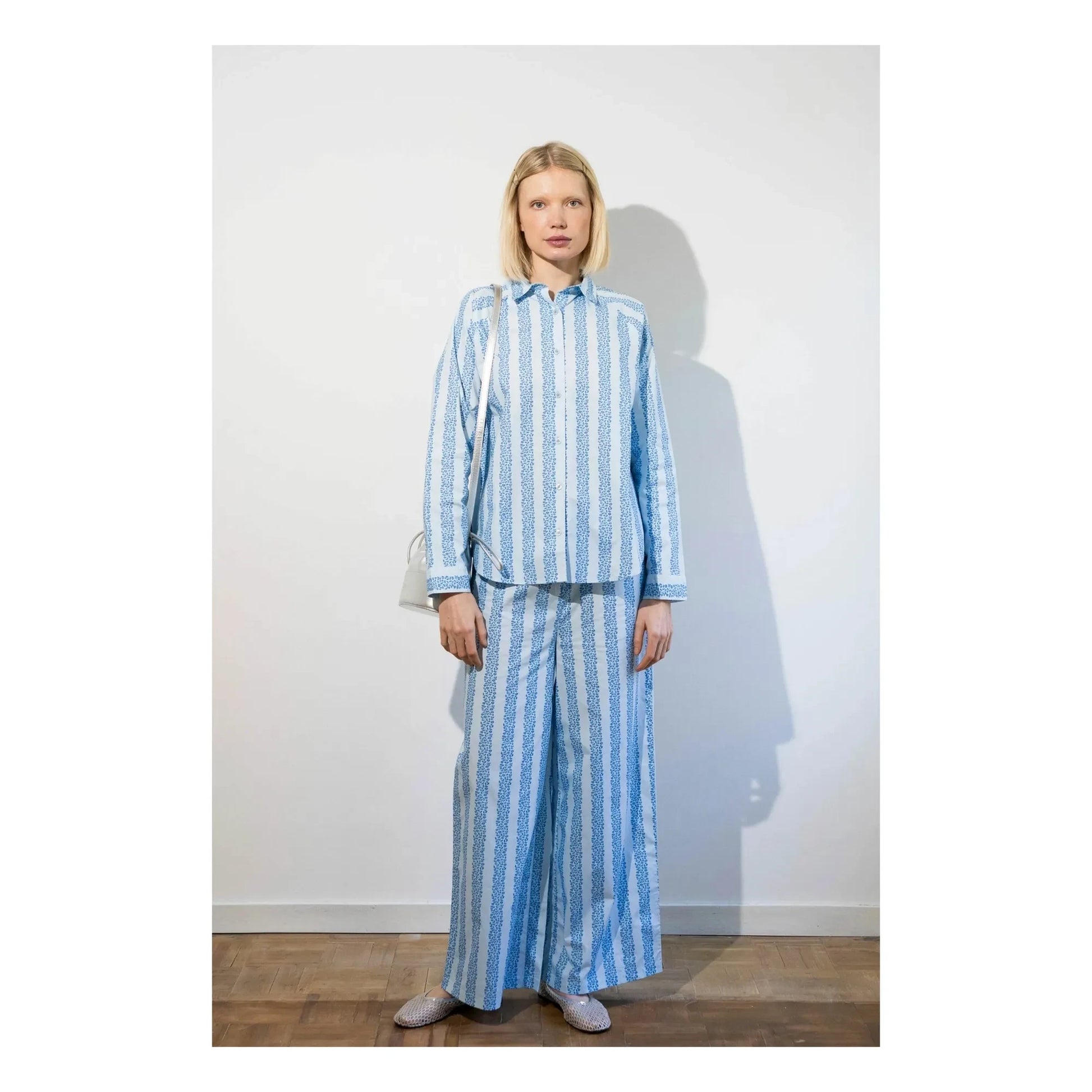 The Tiny Big Sister - Flowers pants | Blue