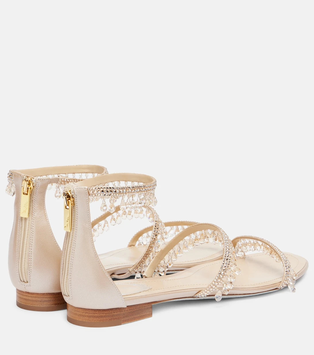 Rene Caovilla - Chandelier embellished satin sandals