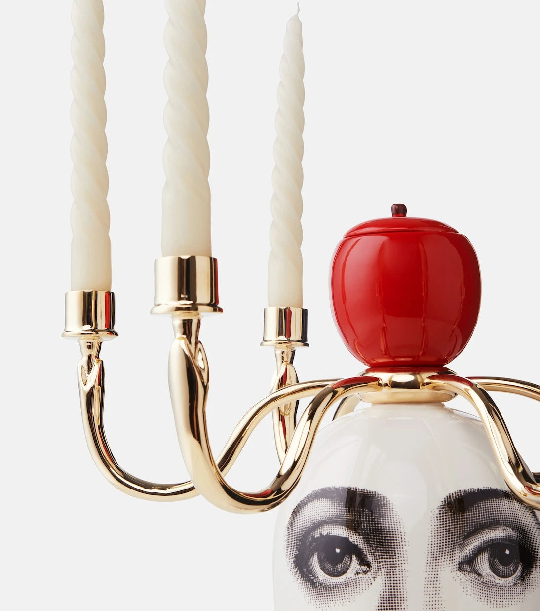 Fornasetti - Sul Tardi candle holder with scented candles