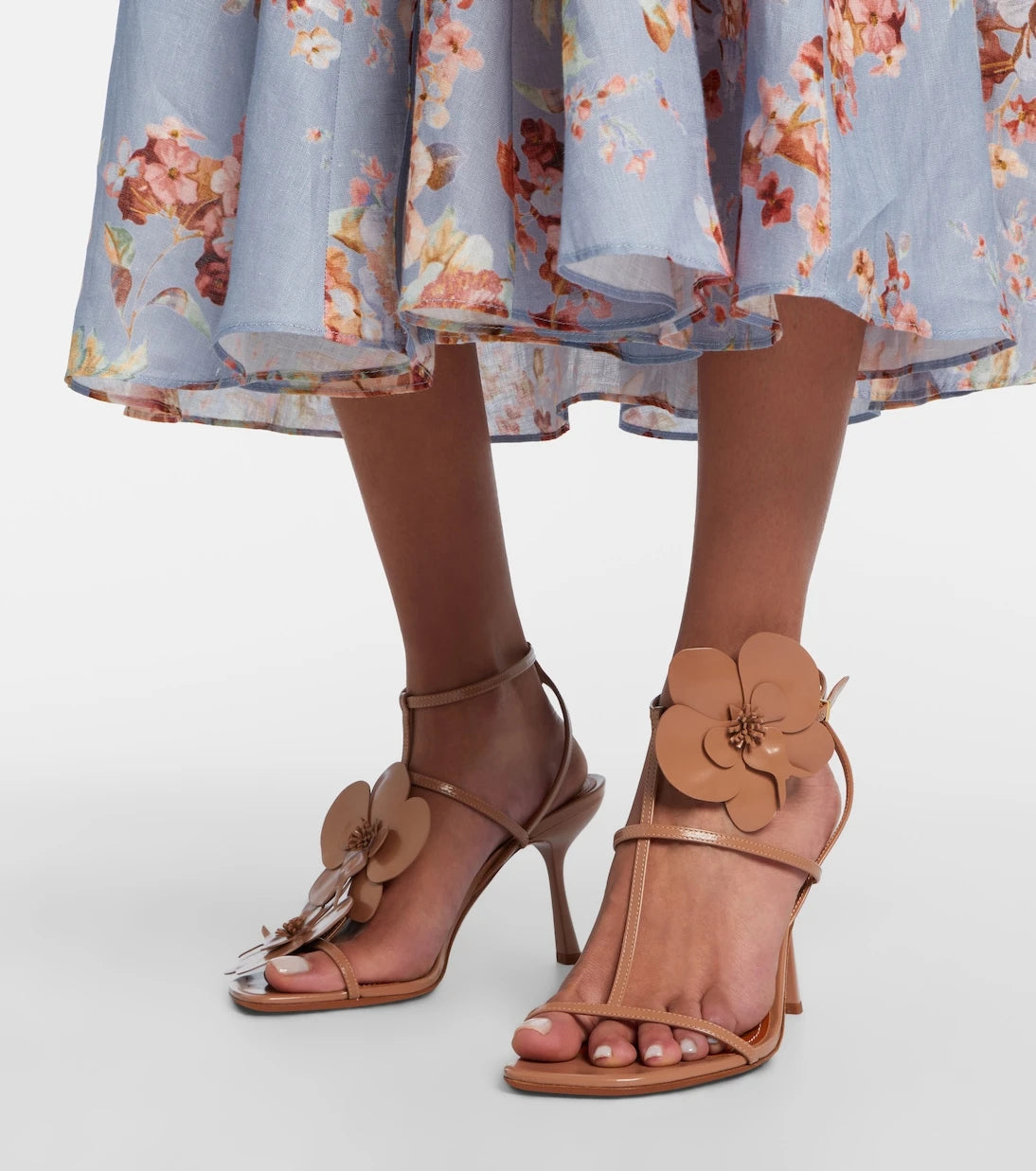 Zimmermann - Orchid 85 leather sandals