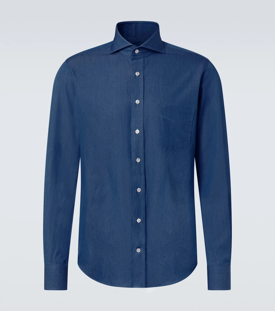 Thom Sweeney - Cotton chambray shirt
