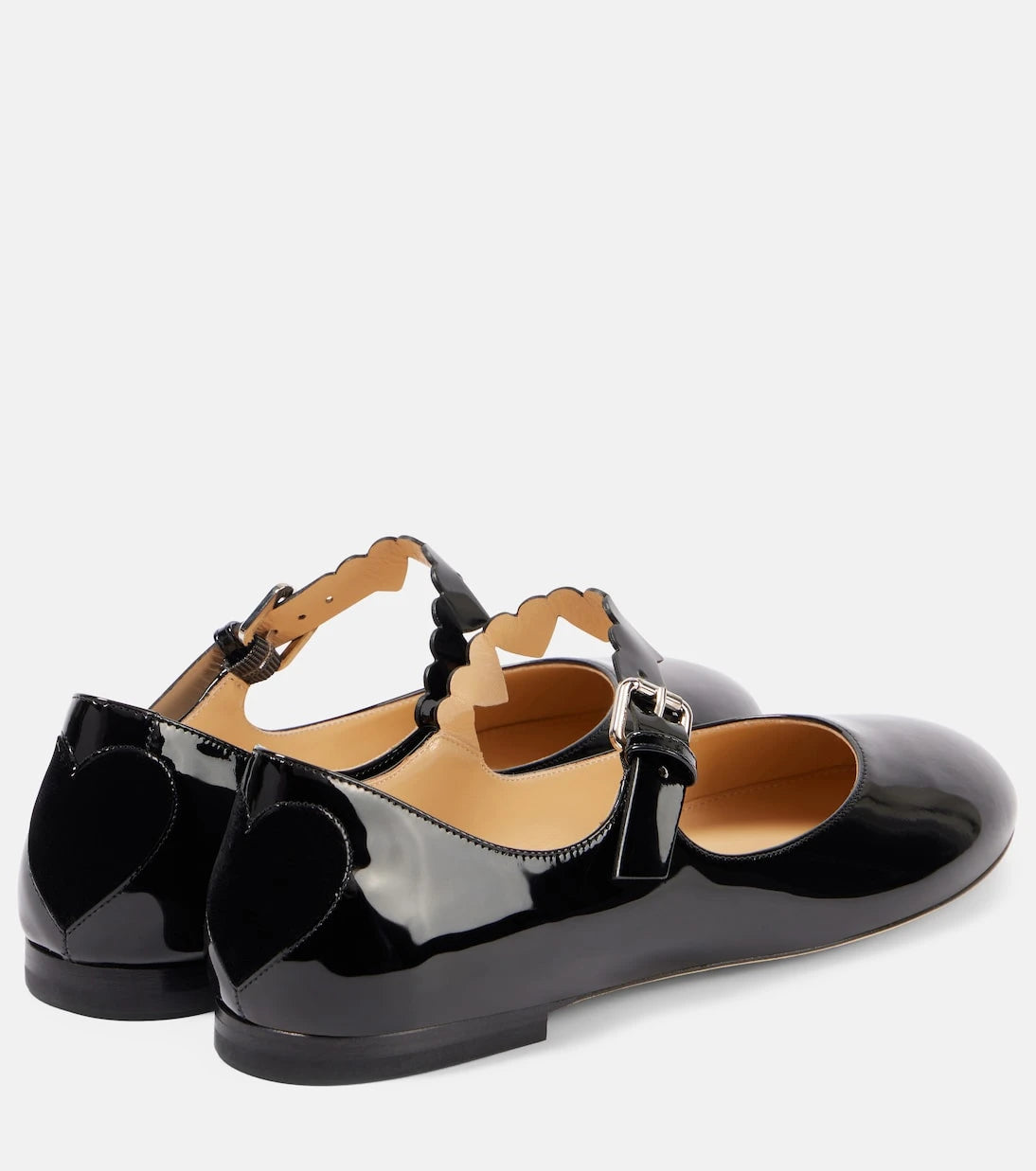 Mach & Mach - Special Heart patent leather ballet flats