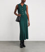 Cable Knit Polo Maxi Dress DARK GREEN
