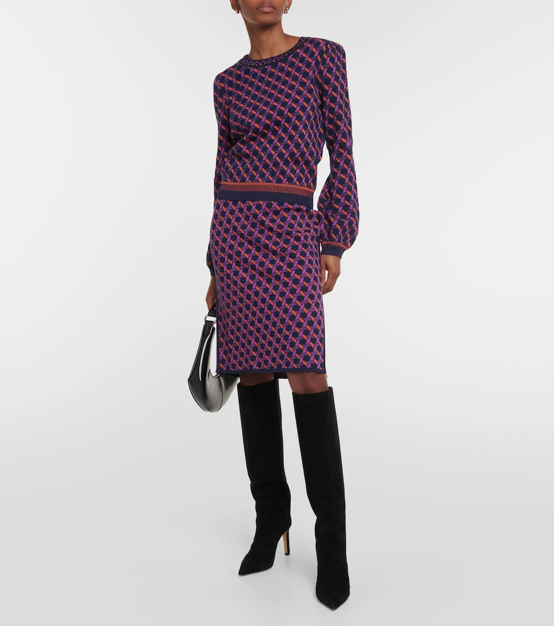 Diane von Furstenberg - Hazel jacquard midi skirt