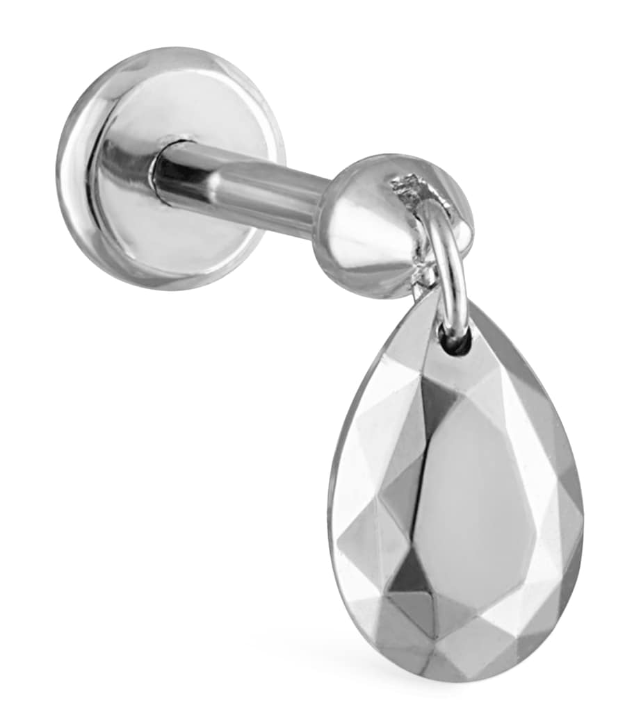 Maria Tash Faceted Pear Charm Single Threaded Stud (5.5mm)