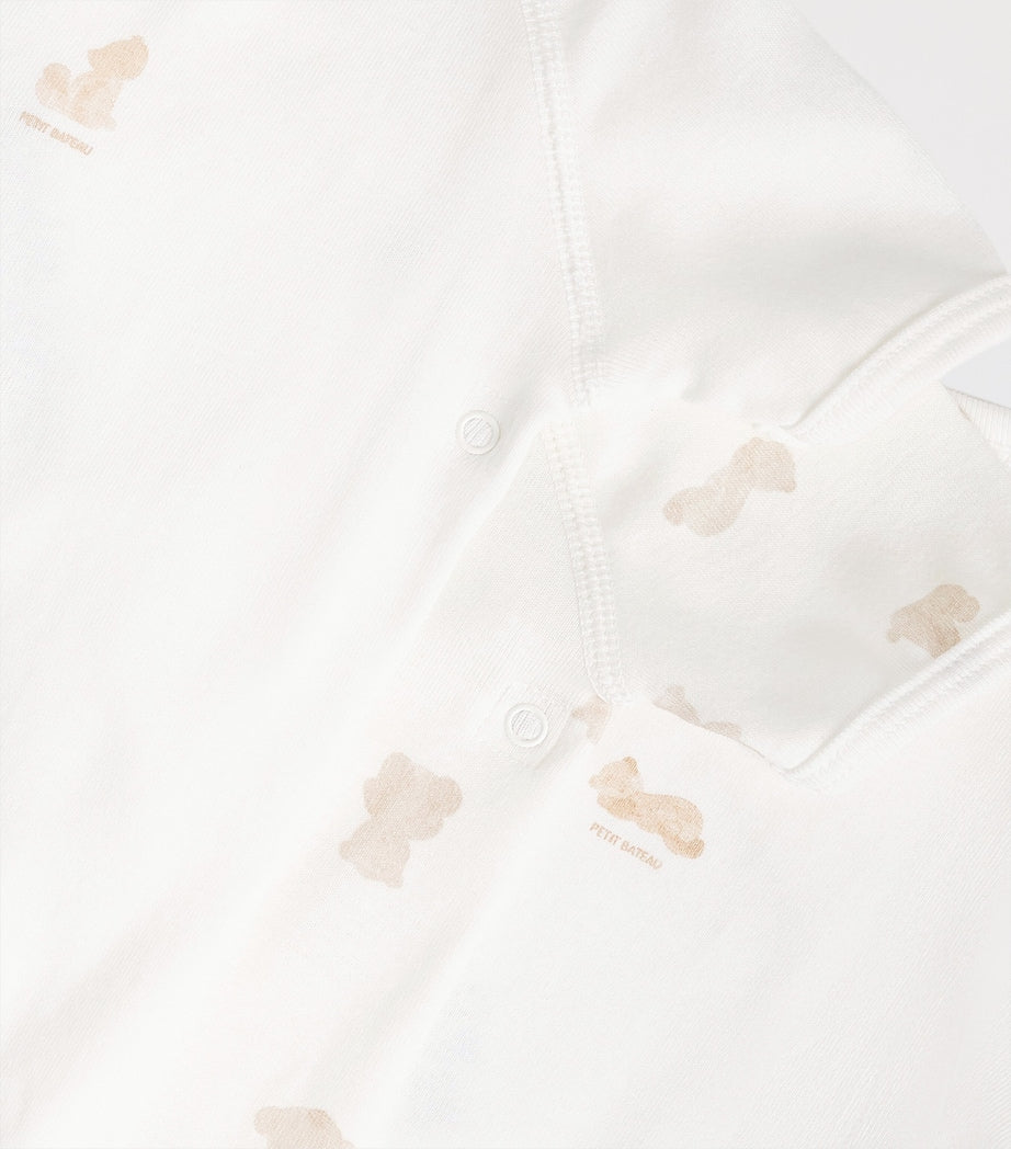 Petit Bateau Set of 3 Organic Cotton Bodysuits (1-12 Months)