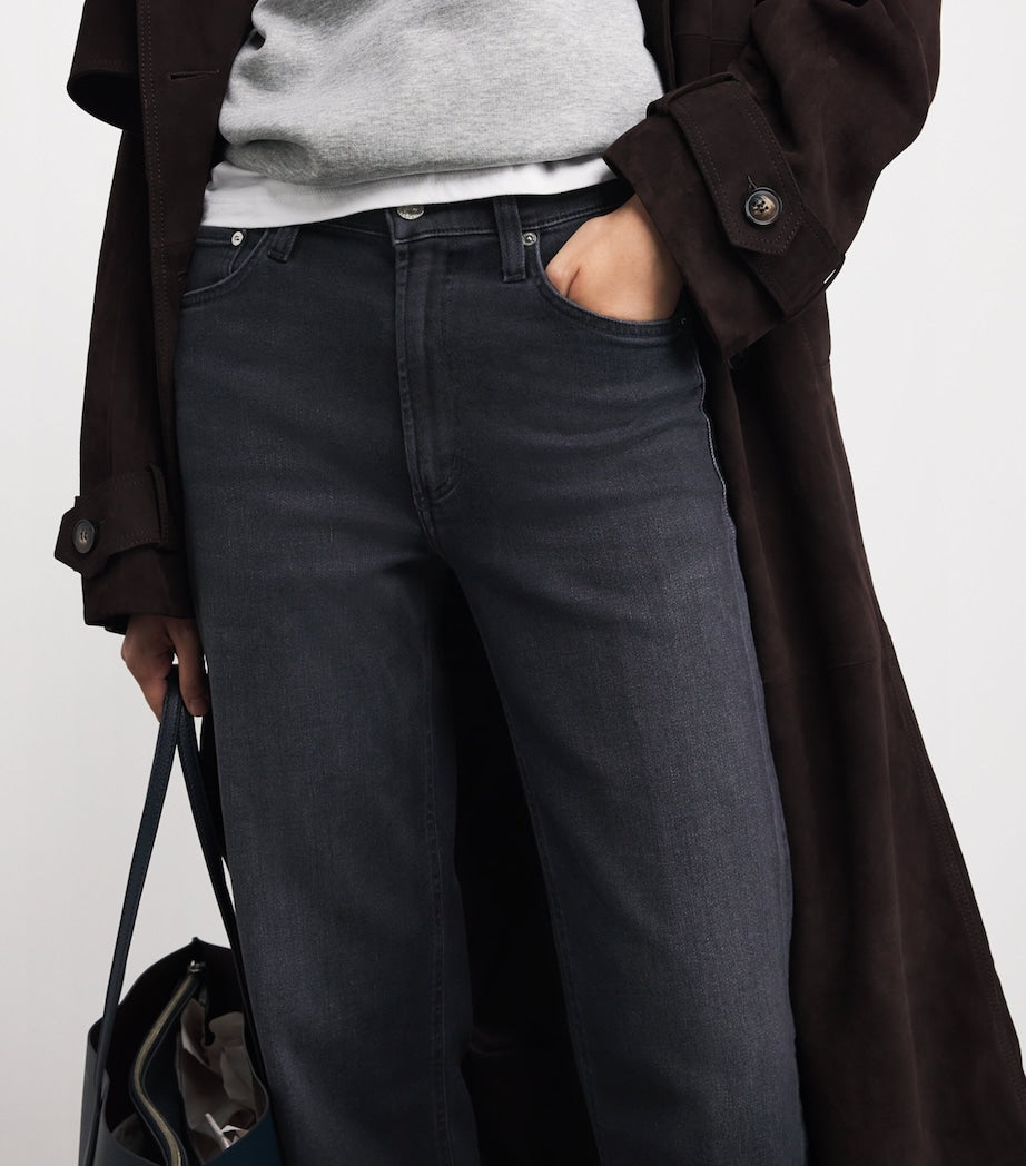 Citizens of Humanity Black Palma Straight Jeans