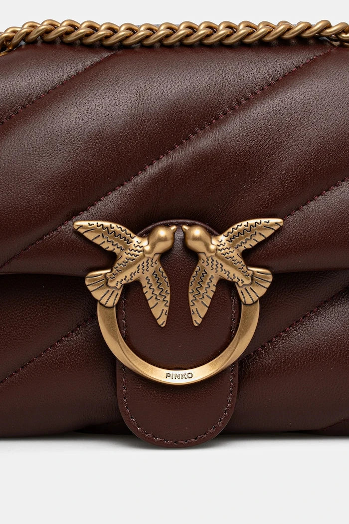 Pinko kadın deri crossbody çanta
