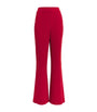 Veronica Beard Red Flared Lebone Tailored Trousers