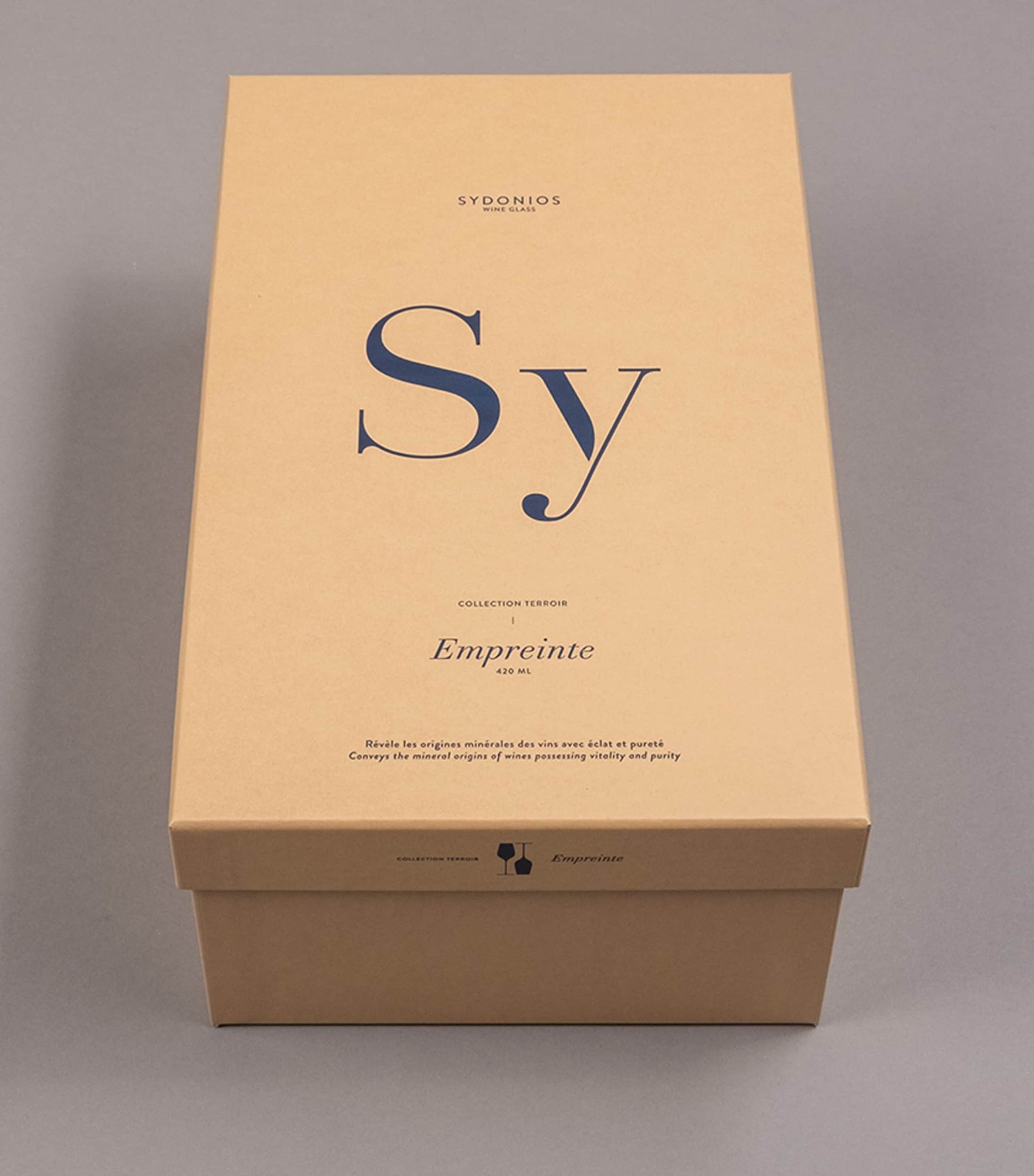 Sydonios Set of 2 Crystal Empreinte Wine Glasses (420ml)