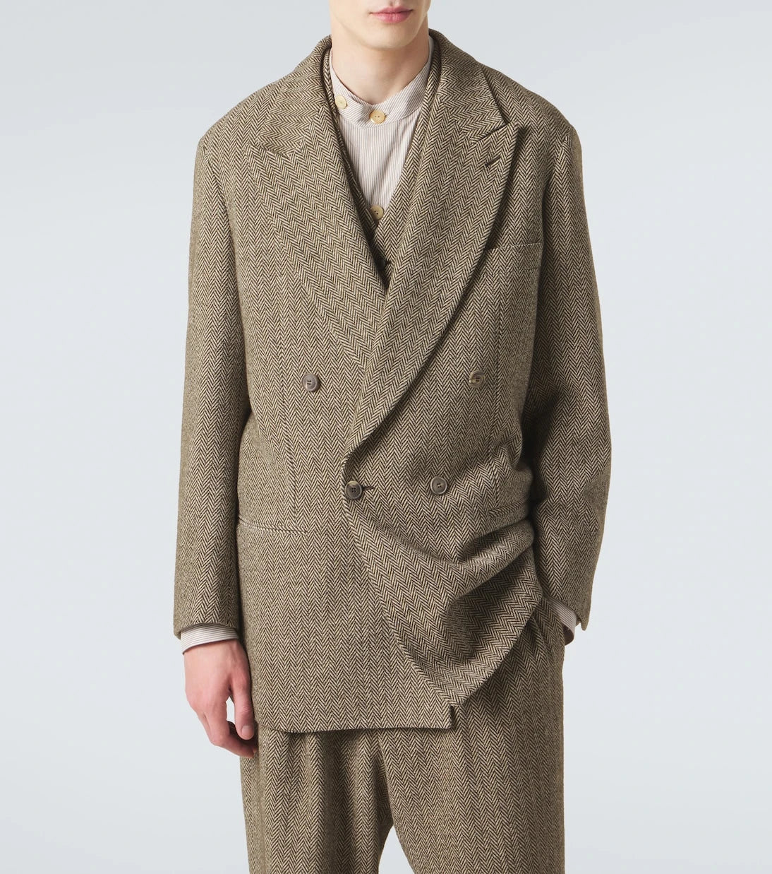 Giorgio Armani - Archivio cotton and wool-blend blazer