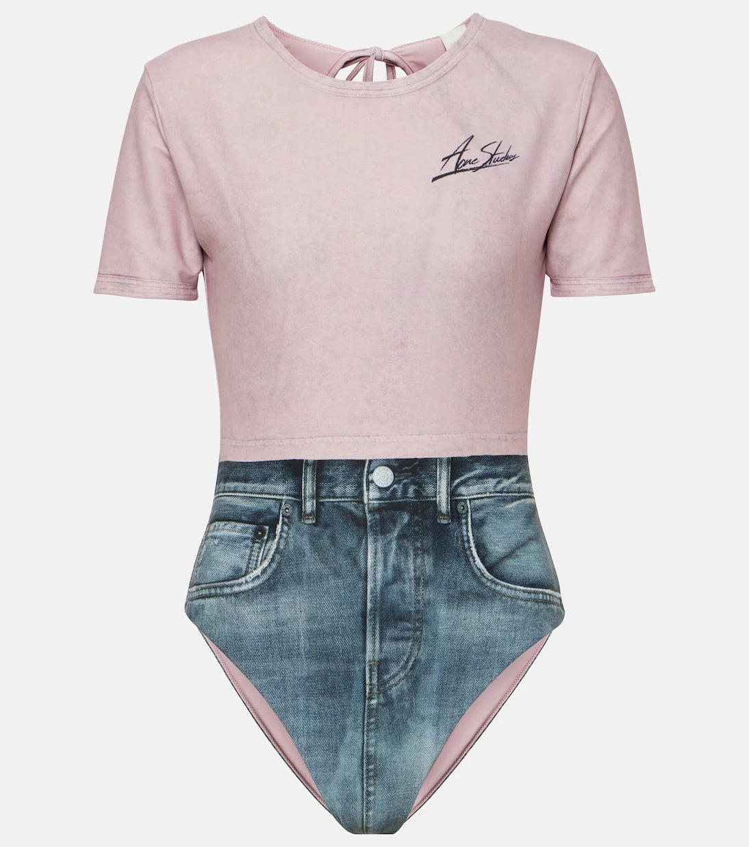 Acne Studios - Etee printed rashguard swimsuit