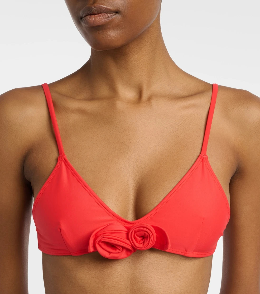 Coperni - Flower floral-appliqué bikini top