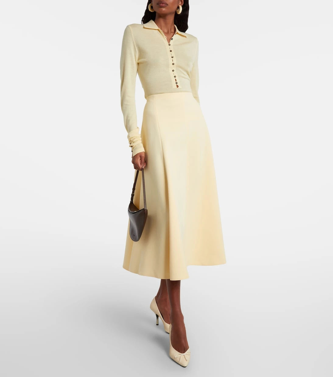 Jacquemus - Triangle midi skirt