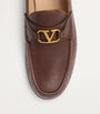Valentino Garavani Leather VLogo Loafers