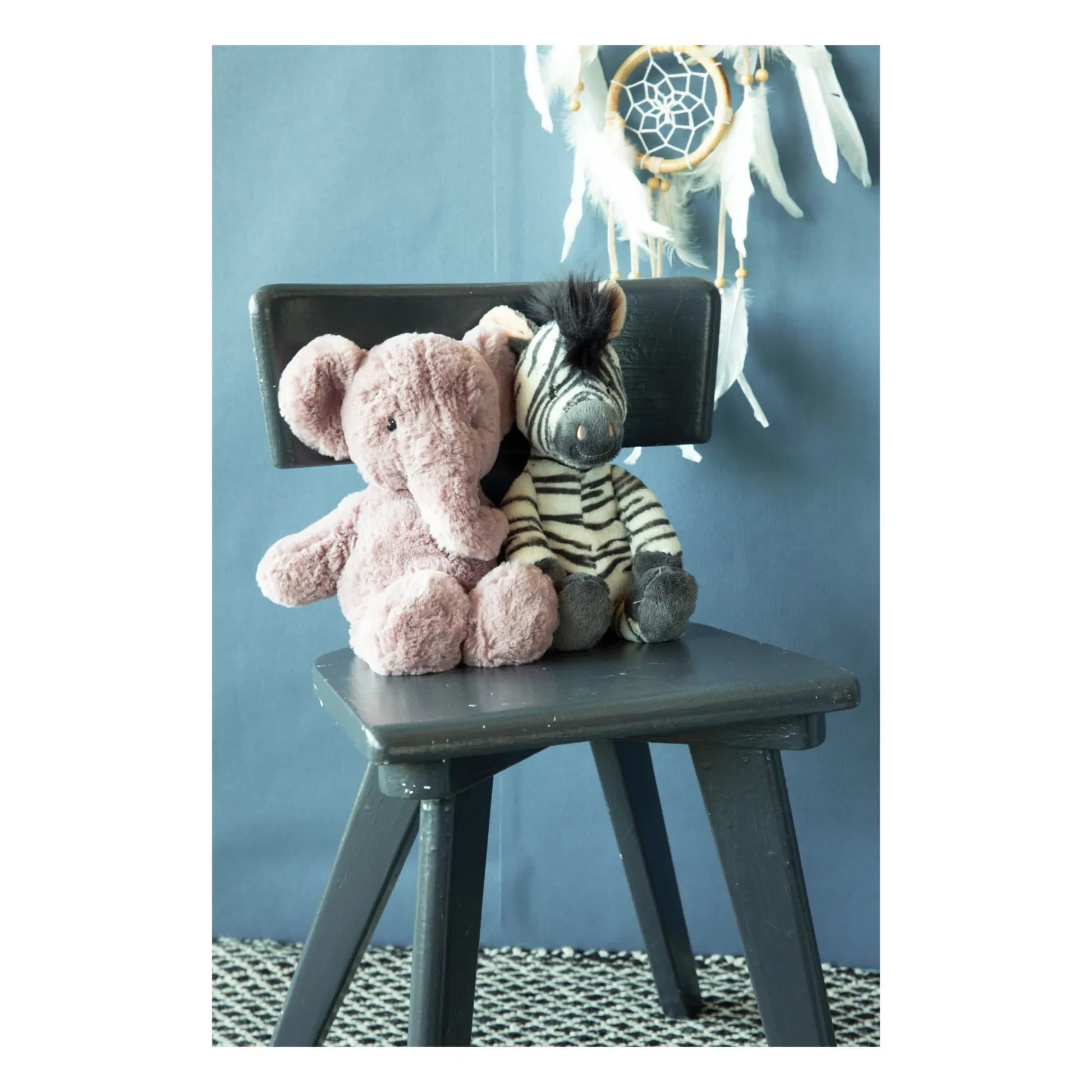 Bon Ton Toys - Ebu the Elephant plush  | Pink