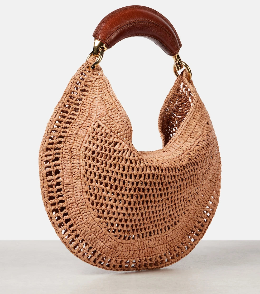 Chloé - Summer Banana raffia-effect shoulder bag