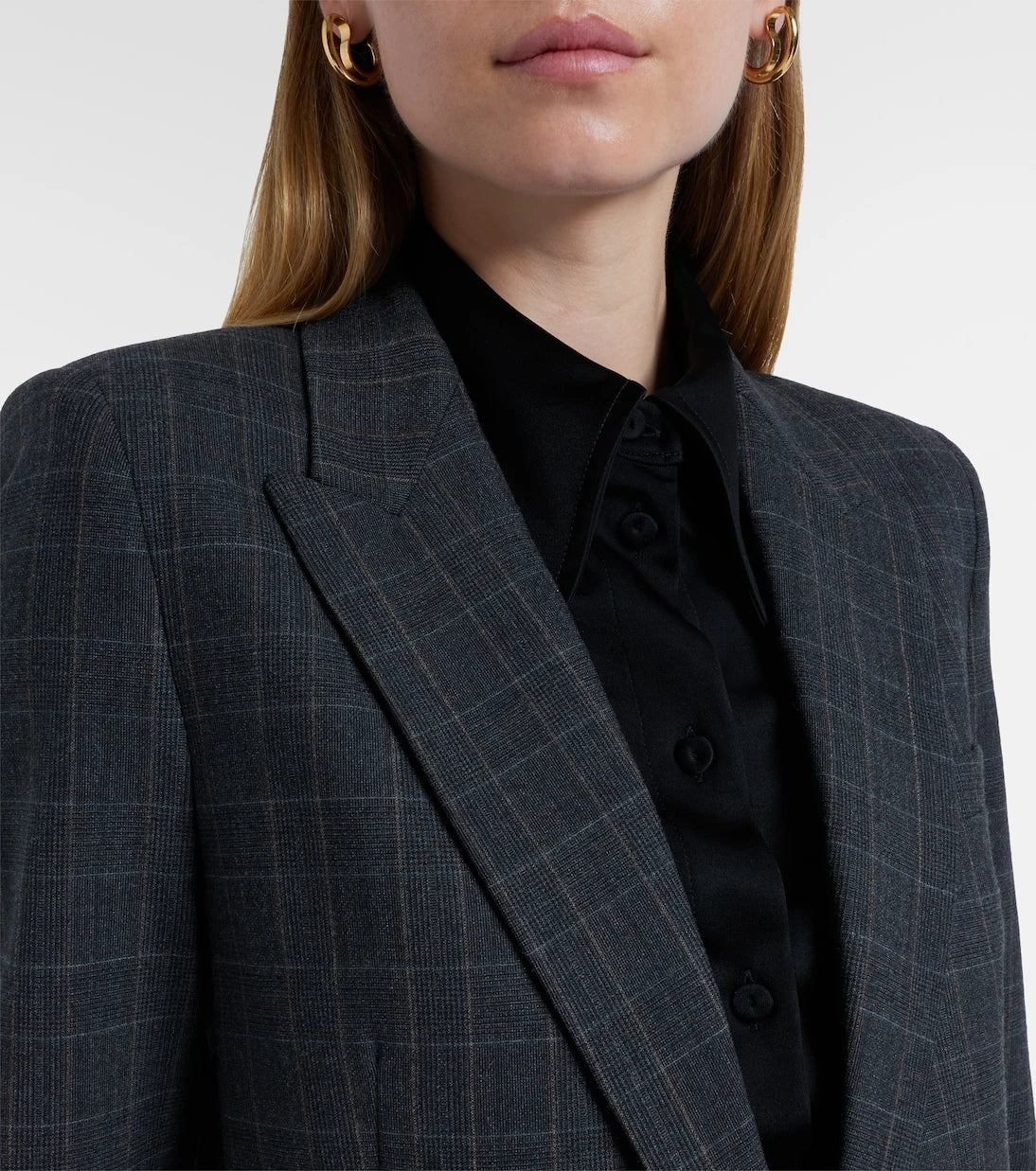 Nili Lotan - Diane checked wool-blend blazer