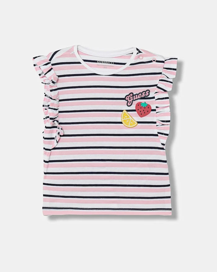 Guess Çocuklar için pamuklu elastanlı tişört