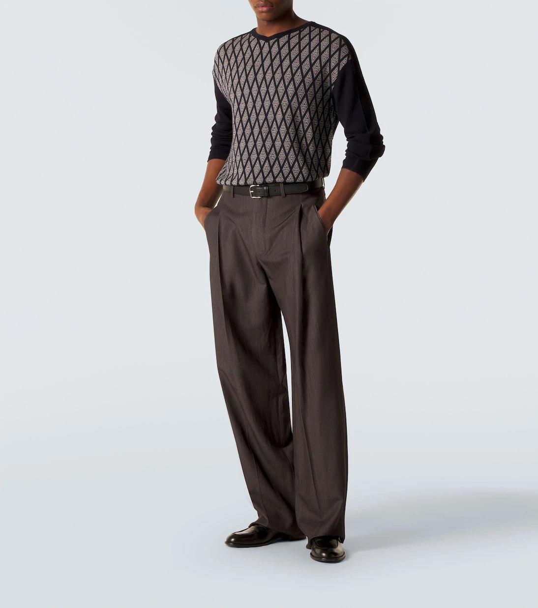 Giorgio Armani - Wool and cashmere jacquard sweater
