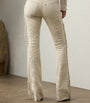White Annabeth Leather Trousers